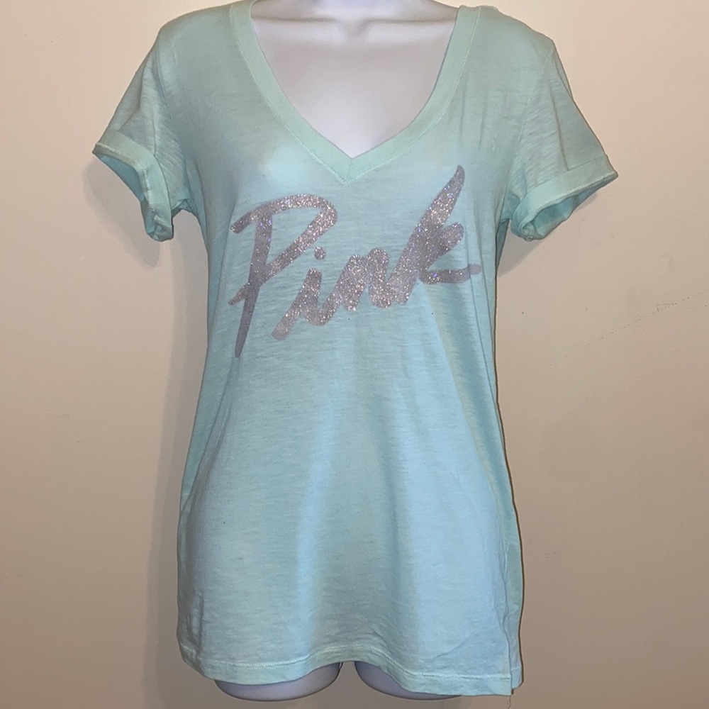 🎈BOGO FREE🎈Pink Victoria’s Secret long tee shirt size M